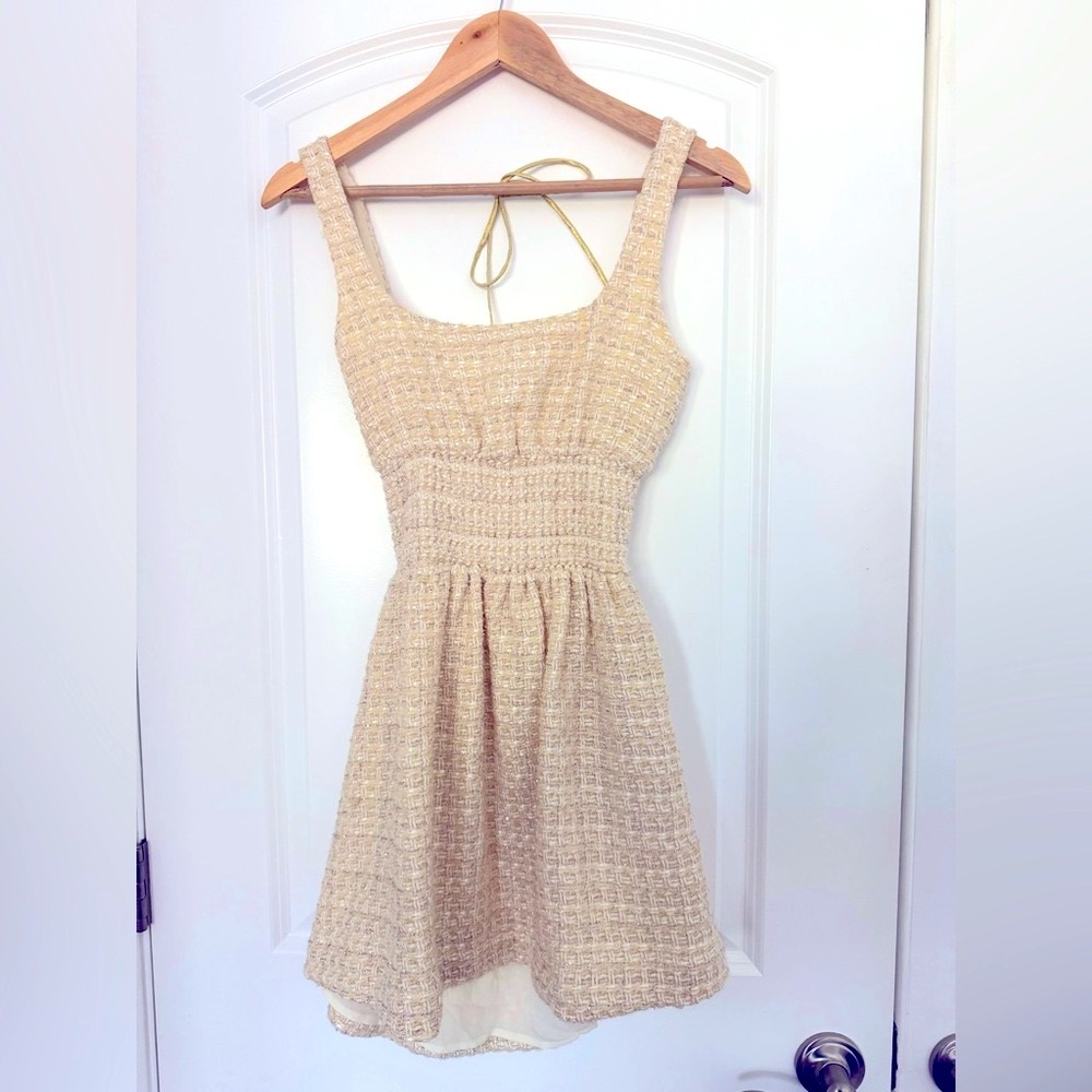 Hill House Cream Cher Tweed Dress
